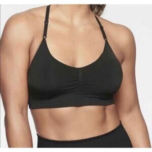 Athleta   Black Women convergence sports bra  size Small EUC